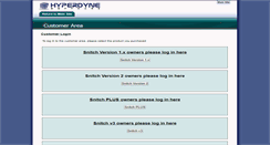 Desktop Screenshot of customer.hyperdynesoftware.com